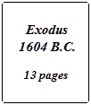 Date of Exodus 1604 B.C.